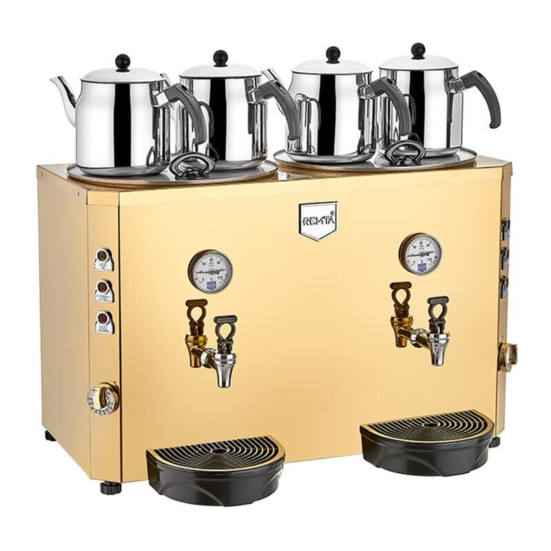 4 Demlikli Elektrikli Şamandıralı çay ocağı