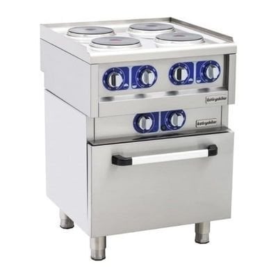600 Seri Kuzine Fırınlı Elektrikli 4 Yuv. Plate 60*60*85