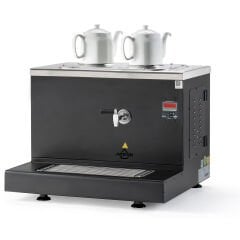 OZTIRYAKILER ATS CAPPADOCIA CAY KAZANI DIGITAL STATIK SIYAH BOYALI 2 DEMLIKLI ELEKTRIKLI CDE2