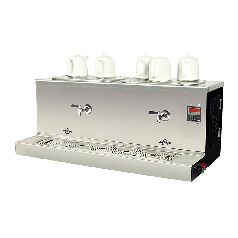 OZTIRYAKILER ATS CAPPADOCIA CAY KAZANI DIGITAL STATIK SIYAH BOYALI 5 DEMLIKLI ELEKTRIKLI CDE5S