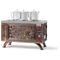 OZTIRYAKILER ATS  EFES CAY KAZANI   SMART STATIK  SIYAH BOYALI  3 DEMLIKLI ELEKTRIKLI ESE3