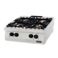 900 Seri Set Üstü Dörtlü Ocak Gazlı 80*90*30 (2x6+2X10=32 kW)