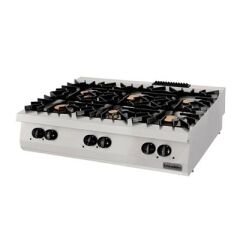 900 Seri Set Üstü Altılı Ocak Gazlı 120*90*30 (3x6+3x10=48 kW)