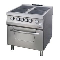 900 Seri Kuzine Fırınlı Elektrikli 4 Kare Plate 80*90*85