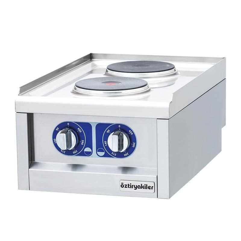 Öztiryakiler 600 Seri 2 Gözlü Set Üstü Ocak, 40x60x26 cm, Elektrikli