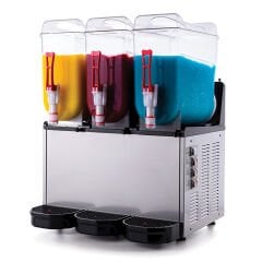 KARLI BUZLU SERBET MAKINASI UCLU  SLUSH 36I