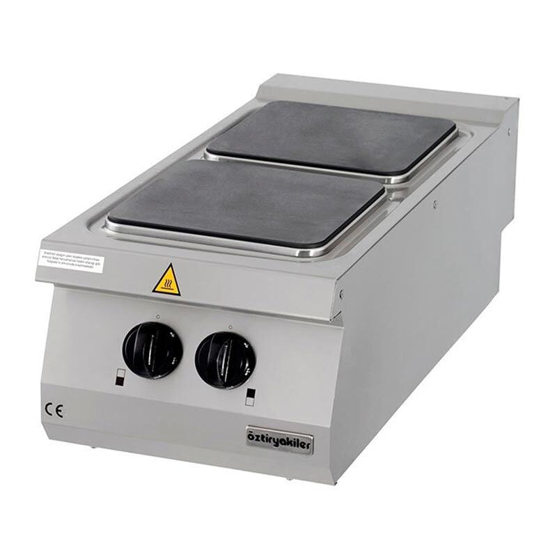 Öztiryakiler Set Üstü İkili Ocak, 40x90x30 cm, Elektrikli