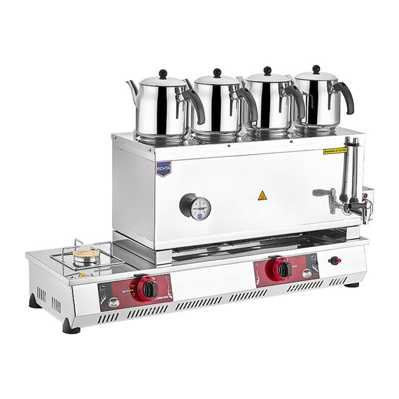 85 MODEL DÖRT DEMLİKLİ ÇAY KAZANI GAZLI CE