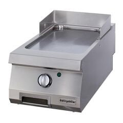 Öztiryakiler Set Üstü Düz Grill Plate, 40x90 cm, Krom, Elektrikli