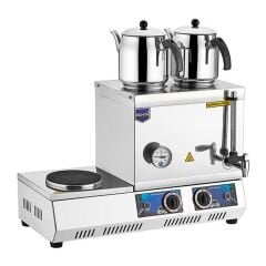 40 Model Çift Demlikli çay kazanı