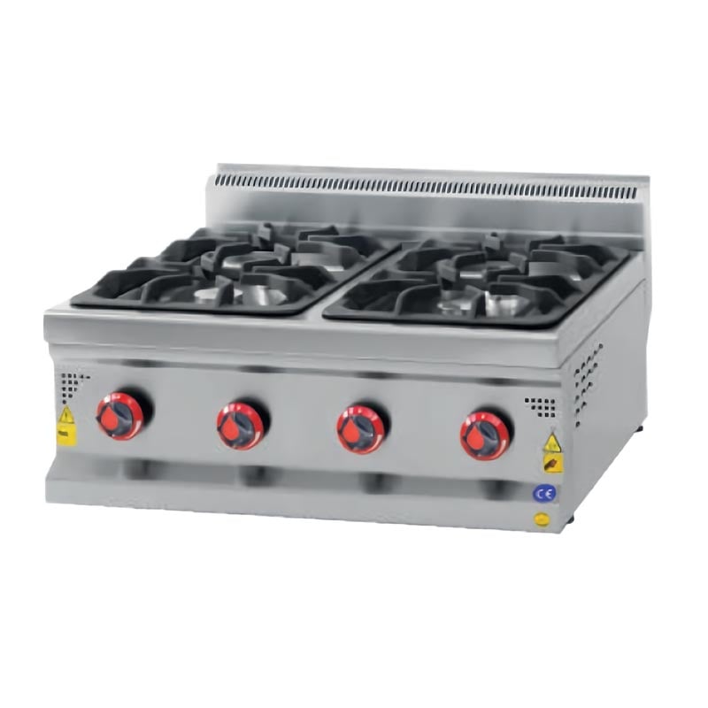 Karacasan 600 Seri 4 Gözlü Ocak, Gazlı