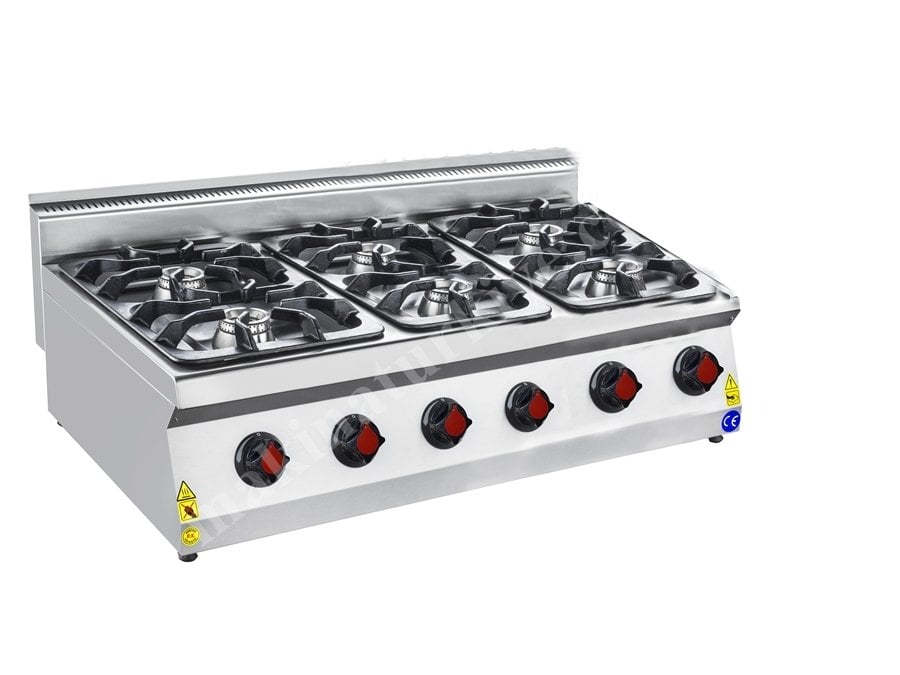 Karacasan  6'lı Gazlı Set Üstü Ocak, 700 Seri 120x70x30