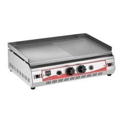 Remta R70CE(PO) Yarı Oluklu Pleyt Izgara, 70 cm, Doğalgazlı