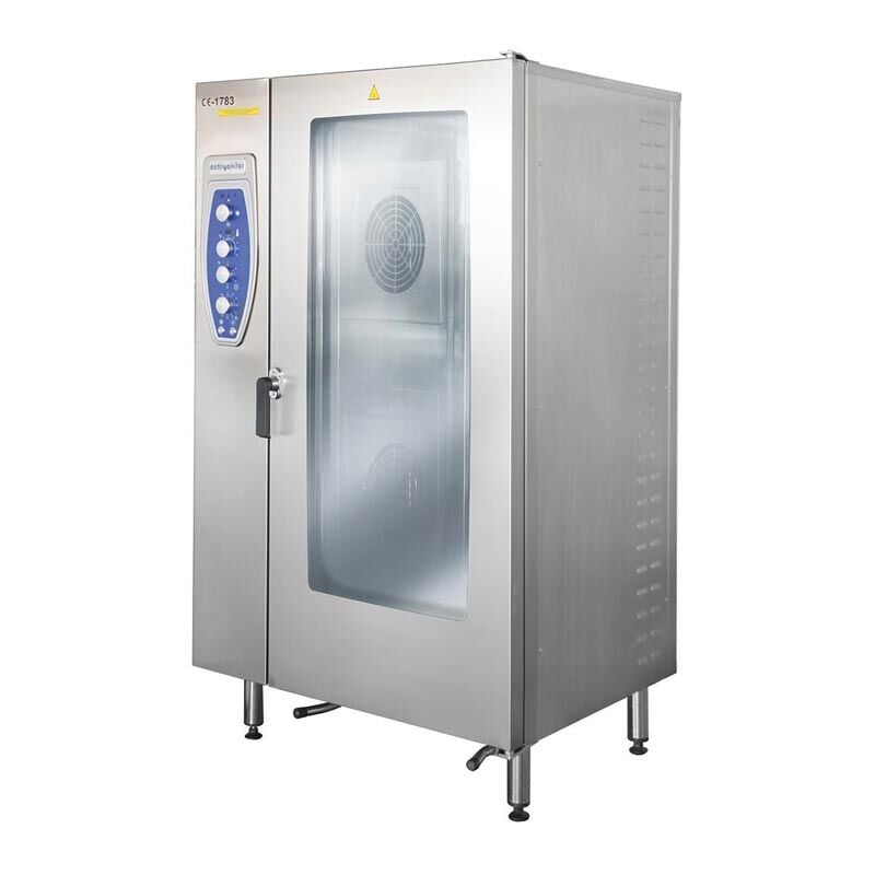 KONVEKSIYONLU FIRIN GAZLI 20*GN 2/1 KIZAKLI-KIT ARABALI