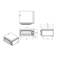 4 Tepsili Pizza Fırını 380 V