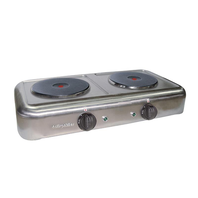 Öztiryakiler OSO 4075.1 İkili Compact Ocak, 75x40 cm, 5.2 kW, Elektrikli