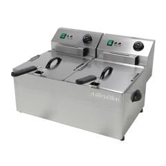 FRİTÖZ ELEKTRİKLİ 2*8 LİTRE 3+3 KW EF8D
