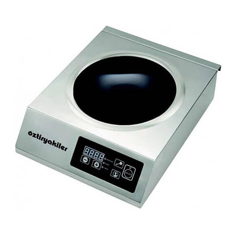 ÖZTİRYAKİLER İNDİKSÜYONLU WOK ISITICI-PİŞİRİCİ SETÜSTÜ 500-3500 W  33.9x42.8x11.7 CM