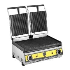 Çift Kapak Oluklu  tost makinesi Elektrikli