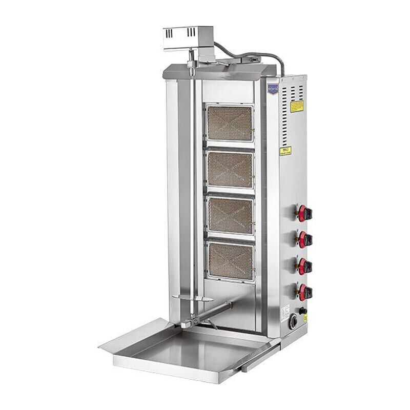 4 Radyanlı Üstten Motorlu Gazlı CE