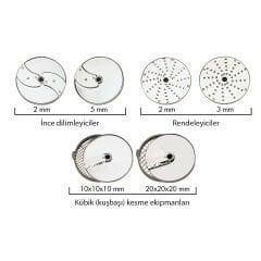 ROBOT COUPE 8 BICAKLI  DISK SETI