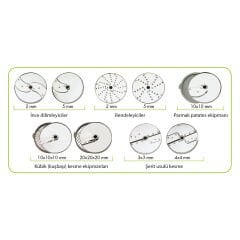 ROBOT COUPE 12 BICAKLI  DISK SETI
