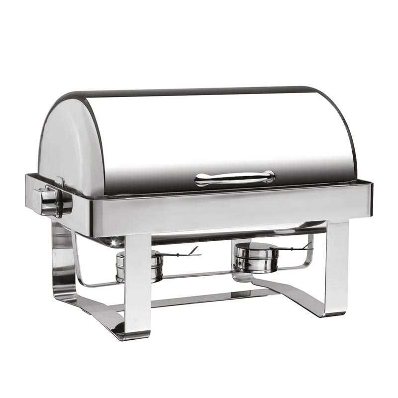 CHAFING DISH 180 DERECE AÇILIR KAP.DÜZ AYAK KIZAKLI, E.ISITICI YOK
