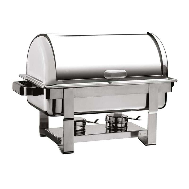 CHAFING DISH YEKPARE ROLLTOP KAP.İÇİÇE GEÇEN AYAK KIZAKLI, E.ISITICI YOK