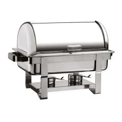 CHAFING DISH YEKPARE ROLLTOP KAP.İÇİÇE GEÇEN AYAK KIZAKLI, E.ISITICI YOK
