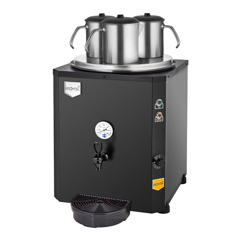 3 Demlikli Şamandıralı (Şebeke) çay kazanı